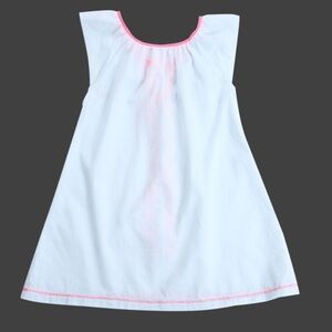 Girls cover-up dress with Turquoise & White stripes. Size 5. New with‎ tags